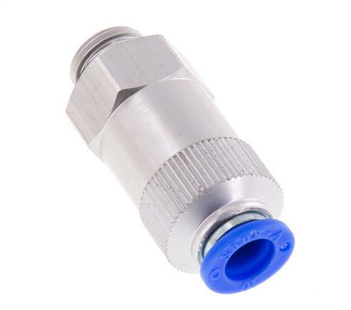 Push-In-Rückschlagventil 10mm & G3/8'' Außengewinde Aluminium 0,2-10bar (3-145psi) Gewinde-Schlauch