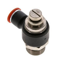 Flow Control Silencer Meter-In Elbow 10 mm - G1/2'' Brass/PA 66