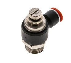 Flow Control Silencer Meter-In Elbow 10 mm - G1/2'' Brass/PA 66