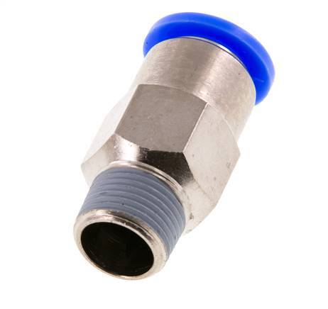 Steckverschraubung 8mm & R1/8'' männlich Selbstsichernd Messing/PBT 0-10bar (0-145psi)