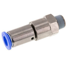 12mm & R3/8'' Schnelldrehgelenk Einsteck-Außengewinde Vernickeltes Messing/PBT NBR Drehbar