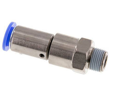 12mm & R3/8'' Schnelldrehgelenk Einsteck-Außengewinde Vernickeltes Messing/PBT NBR Drehbar