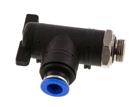 2-Wege-Kugelhahn mit Winkel 10 mm - G3/8'' Kunststoff/Messing