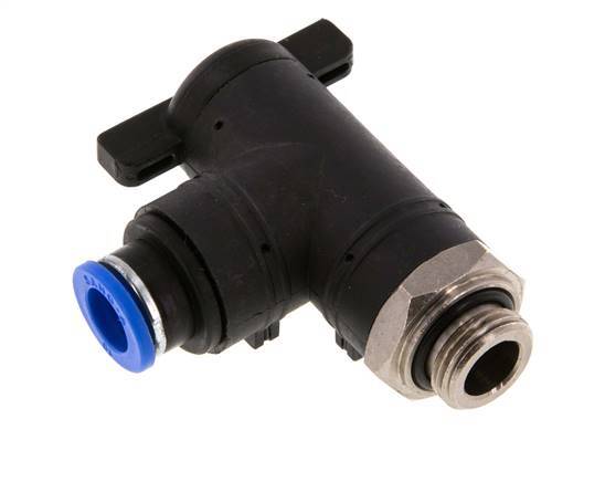 2-Wege-Kugelhahn mit Winkel 10 mm - G3/8'' Kunststoff/Messing