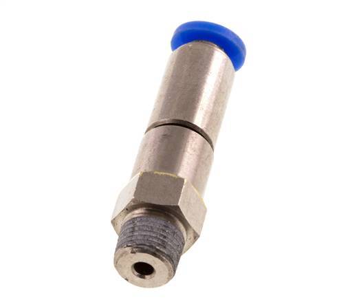 4mm & R1/8'' Schnelldrehgelenk Einsteck-Außengewinde Vernickeltes Messing/PBT NBR Drehbar