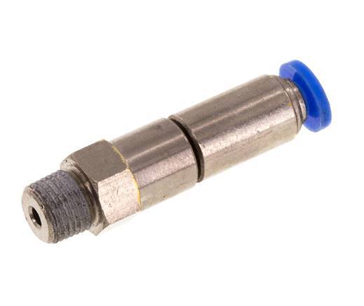 4mm & R1/8'' Schnelldrehgelenk Einsteck-Außengewinde Vernickeltes Messing/PBT NBR Drehbar