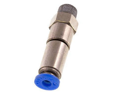 4mm & R1/8'' Schnelldrehgelenk Einsteck-Außengewinde Vernickeltes Messing/PBT NBR Drehbar