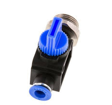 3/2-Wege-Absperr-Handventil 6 mm - G3/8'' Kunststoff/Messing Rohrseitige Entlüftung