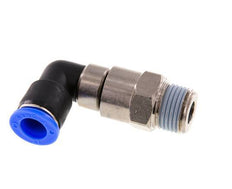 12mm & R1/2'' Ellbogen Schnelldrehgelenk Einsteck-Außengewinde Vernickeltes Messing/PBT NBR Drehbar
