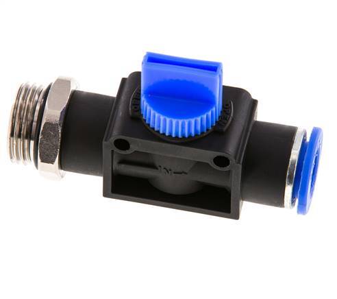3/2-Wege-Absperr-Handventil 12 mm - G1/2'' Kunststoff/Messing Rohrseitige Entlüftung
