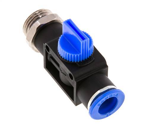 3/2-Wege-Absperr-Handventil 12 mm - G1/2'' Kunststoff/Messing Rohrseitige Entlüftung