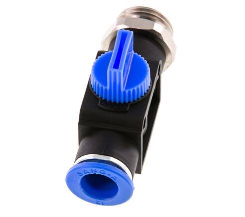 3/2-Wege-Absperr-Handventil 12 mm - G1/2'' Kunststoff/Messing Rohrseitige Entlüftung