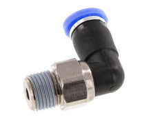 4mm & R1/8'' Ellbogen-Drehgelenk Einsteck-Außengewinde Messing vernickelt/PBT NBR drehbar