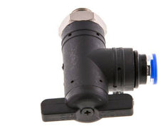 2-Wege-Winkel-Kugelhahn 6 mm - G1/8'' Kunststoff/Messing