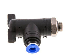 2-Wege-Winkel-Kugelhahn 6 mm - G1/8'' Kunststoff/Messing