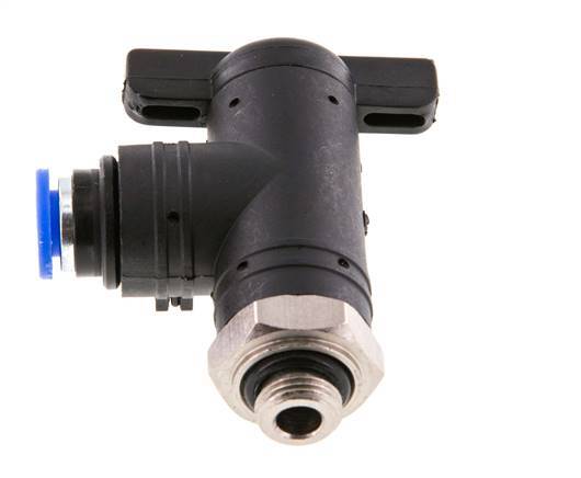 2-Wege-Winkel-Kugelhahn 6 mm - G1/8'' Kunststoff/Messing