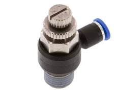 Durchflussregelungs-Schalldämpfer Abflusswinkel 4 mm - R1/4'' Messing/PA 66
