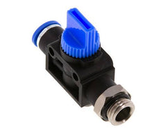 3/2-Wege-Absperr-Handventil 8 mm - G1/4'' Kunststoff/Messing Gewindeseitige Entlüftung