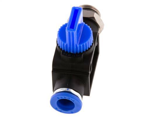 3/2-Wege-Absperr-Handventil 8 mm - G1/4'' Kunststoff/Messing Gewindeseitige Entlüftung