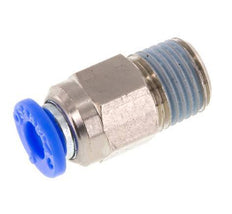 Steckverschraubung 6mm & R1/4'' männlich Selbstsichernd Messing/PBT 0-10bar (0-145psi) [2 Stück]