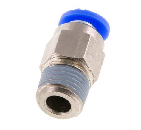 Steckverschraubung 6mm & R1/4'' männlich Selbstsichernd Messing/PBT 0-10bar (0-145psi) [2 Stück]