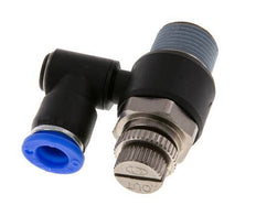 Durchflussregelung Schalldämpfer Meter-Out drehbar 8 mm - R3/8'' Messing/PA 66