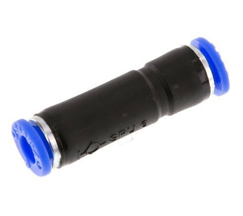 Steckverschraubung 6mm Selbstsichernd Messing/PBT 0-10bar (0-145psi) [2 Stück]