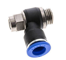 Durchflussregelungs-Schalldämpfer Auslasskrümmer 10 mm - G1/4'' Messing/PA 66 Schlitzschraube