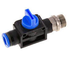 3/2-Way Shut-Off Hand Valve 10 mm - G3/8'' Plastic/Brass Thread-side venting