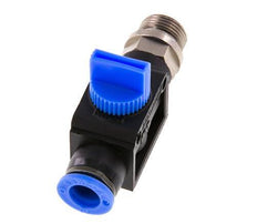 3/2-Wege-Absperr-Handventil 10 mm - G3/8'' Kunststoff/Messing Gewindeseitige Entlüftung