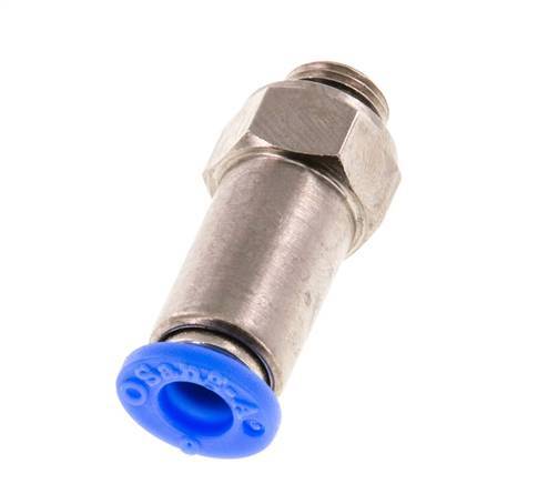Push-In-Rückschlagventil 6mm & G1/8'' Außengewinde Messing/PBT 0,2-10bar (3-145psi) Gewinde-Schlauch