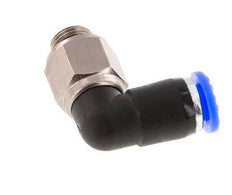 6mm & G1/8'' Ellbogen-Drehgelenk Einsteck-Außengewinde Vernickeltes Messing/PBT NBR Drehbar