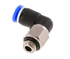 6mm & G1/8'' Ellbogen-Drehgelenk Einsteck-Außengewinde Vernickeltes Messing/PBT NBR Drehbar