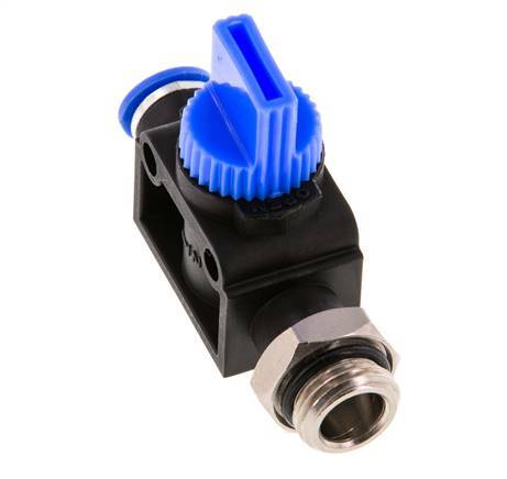 3/2-Wege-Absperr-Handventil 10 mm - G1/2'' Kunststoff/Messing Rohrseitige Entlüftung