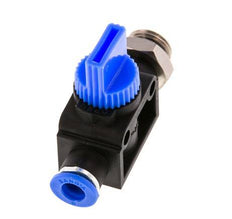 3/2-Way Shut-Off Hand Valve 10 mm - G1/2'' Plastic/Brass Tube-side venting