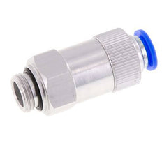 Push-In Check Valve 10mm & G3/8'' Male Aluminum 0.2-10bar (3-145psi) Hose-Thread