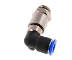 12mm & G1/2'' Ellbogen Schnelldrehgelenk Einsteck-Außengewinde Vernickeltes Messing/PBT NBR Drehbar