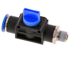 3/2-Wege-Absperr-Handventil 12 mm - R1/4'' Kunststoff/Messing Gewindeseitige Entlüftung