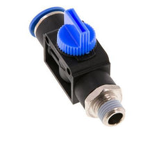 3/2-Wege-Absperr-Handventil 12 mm - R1/4'' Kunststoff/Messing Gewindeseitige Entlüftung