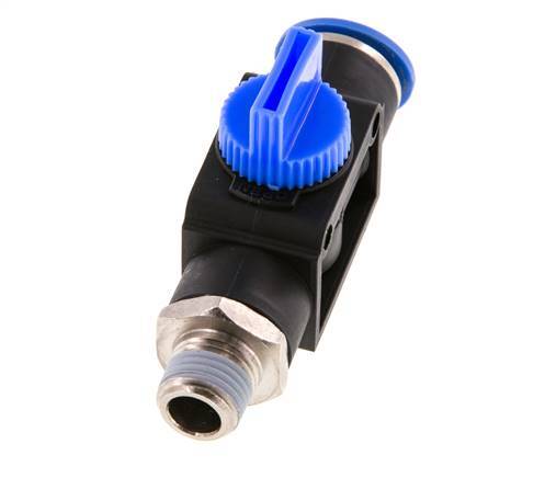3/2-Wege-Absperr-Handventil 12 mm - R1/4'' Kunststoff/Messing Gewindeseitige Entlüftung