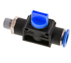 3/2-Wege-Absperr-Handventil 12 mm - R1/4'' Kunststoff/Messing Gewindeseitige Entlüftung