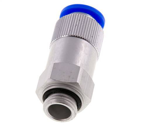 Push-In Check Valve 12mm & G3/8'' Male Aluminum 0.2-10bar (3-145psi) Thread-Hose