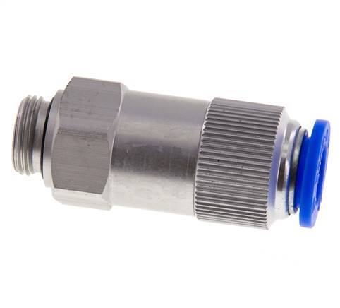 Push-In-Rückschlagventil 12mm & G3/8'' Außengewinde Aluminium 0,2-10bar (3-145psi) Schlauch