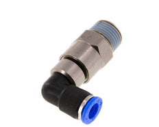 10mm & R1/2'' Ellbogen Schnelldrehgelenk Einsteck-Außengewinde Vernickeltes Messing/PBT NBR Drehbar