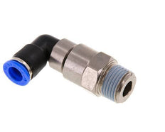 10mm & R1/2'' Ellbogen Schnelldrehgelenk Einsteck-Außengewinde Vernickeltes Messing/PBT NBR Drehbar