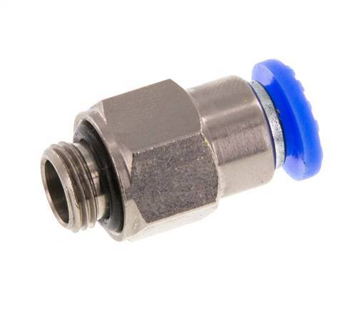 Steckverschraubung 6mm & G1/8'' männlich Selbstsichernd Messing/PBT 0-10bar (0-145psi) [2 Stück]