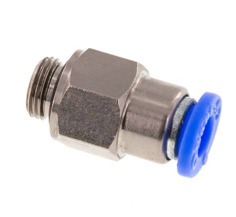 Steckverschraubung 6mm & G1/8'' männlich Selbstsichernd Messing/PBT 0-10bar (0-145psi) [2 Stück]