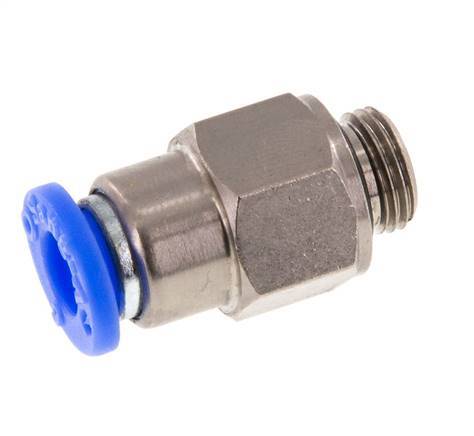Steckverschraubung 6mm & G1/8'' männlich Selbstsichernd Messing/PBT 0-10bar (0-145psi) [2 Stück]