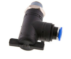 2-Way Elbow Ball Valve 10 mm - R3/8'' Plastic/Brass