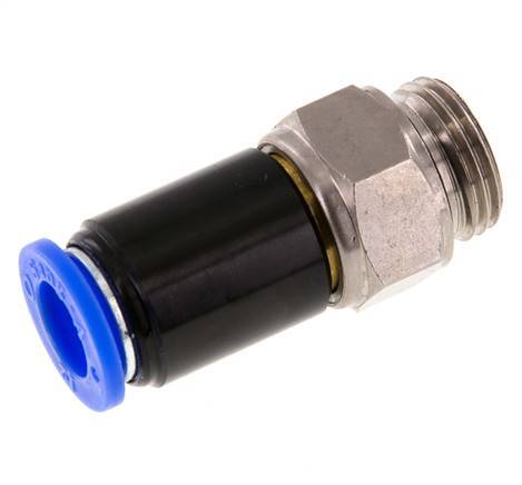 12mm & G1/2'' Swivel Joint Push-In-Male Threads Nickel-Plated Brass/PBT NBR Rotatable